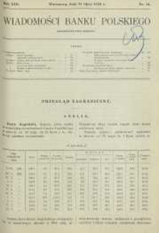 Wiadomości Banku Polskiego, 1936, R. 13, nr 14