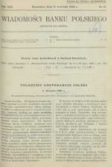 Wiadomości Banku Polskiego, 1936, R. 13, nr 17