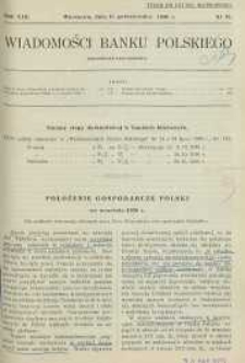 Wiadomości Banku Polskiego, 1936, R. 13, nr 19