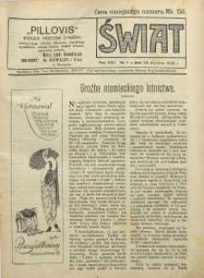 Świat, 1922, R. 17, nr 4