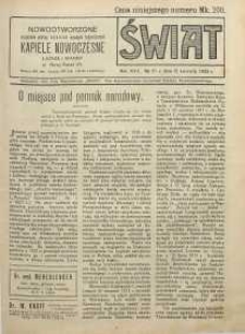Świat, 1922, R. 17, nr 15