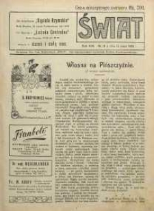 Świat, 1922, R. 17, nr 19