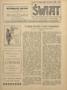 Świat, 1922, R. 17, nr 37