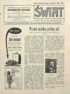 Świat, 1922, R. 17, nr 40