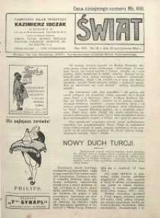 Świat, 1922, R. 17, nr 43
