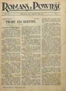 Romans i Powieść, 1922, R. 14, nr 1