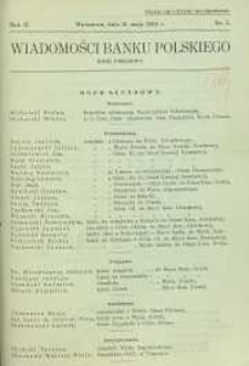 Wiadomości Banku Polskiego : Dział urzędowy, 1936, R. 2, nr 5