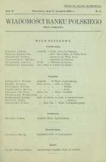 Wiadomości Banku Polskiego : Dział urzędowy, 1936, R. 2, nr 8