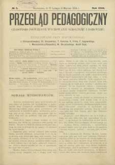 Przegląd Pedagogiczny, 1899, R. 18, nr 5