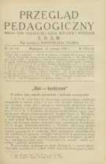 Przegląd Pedagogiczny, 1938, R. 57, nr 15/16