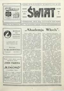 Świat, 1926, R. 21, nr 4