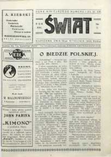 Świat, 1926, R. 21, nr 5