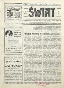 Świat, 1926, R. 21, nr 6
