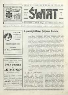 Świat, 1926, R. 21, nr 8