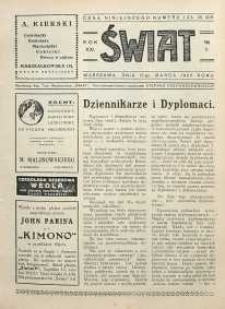 Świat, 1926, R. 21, nr 11