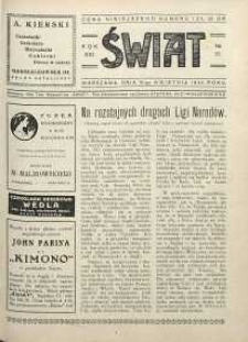 Świat, 1926, R. 21, nr 15
