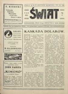 Świat, 1926, R. 21, nr 17