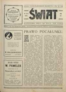 Świat, 1926, R. 21, nr 18