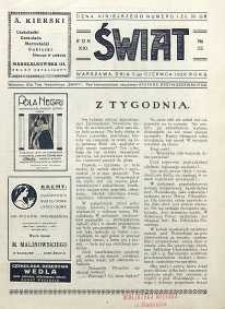 Świat, 1926, R. 21, nr 23