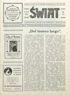 Świat, 1926, R. 21, nr 24