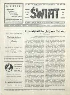Świat, 1926, R. 21, nr 25