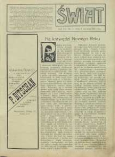 Świat, 1912, R. 7, T. 13, nr 1
