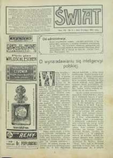 Świat, 1912, R. 7, T. 13, nr 5