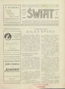 Świat, 1926, R. 21, nr 45