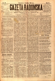 Gazeta Radomska, 1889, R. 6, nr 40