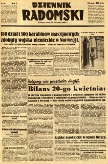 Dziennik Radomski, 1940, R. 1, nr 45