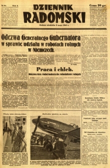 Dziennik Radomski, 1940, R. 1, nr 54