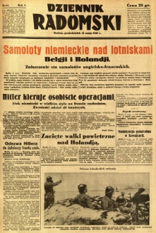 Dziennik Radomski, 1940, R. 1, nr 61
