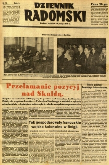 Dziennik Radomski, 1940, R. 1, nr 71