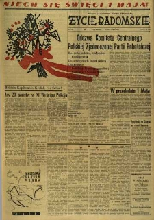 Życie Radomskie, 1958, nr 104