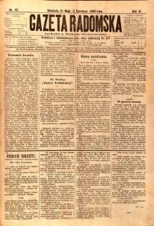 Gazeta Radomska, 1889, R. 6, nr 45