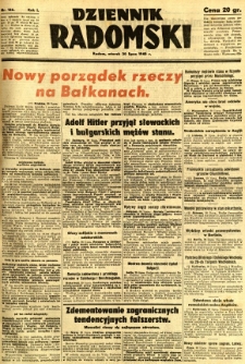 Dziennik Radomski, 1940, R. 1, nr 126
