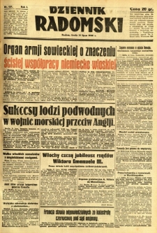 Dziennik Radomski, 1940, R. 1, nr 127