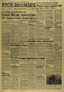 Życie Radomskie, 1958, nr 274