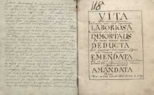 Vita laboriosa immortalis deducta emendata amandata