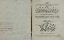 De antiquitate, solemnitate et perennitate memoriae sepulchri Domini&hellip;