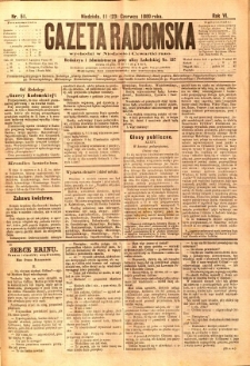 Gazeta Radomska, 1889, R. 6, nr 51