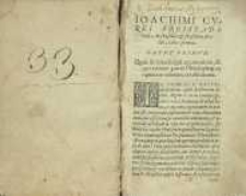 Ioachimi Curei Freistadiensis …Libellus physicus aontiens doctrina de natura et differentijs colorum, sonorum, odorum, saporum […] et recitans rationem, qua res ecedem