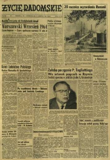 Życie Radomskie, 1964, nr 203