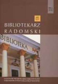 Bibliotekarz Radomski, 2010, R. 18, nr 3