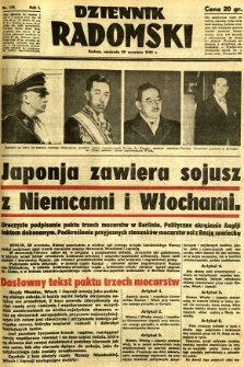Dziennik Radomski, 1940, R. 1, nr 179