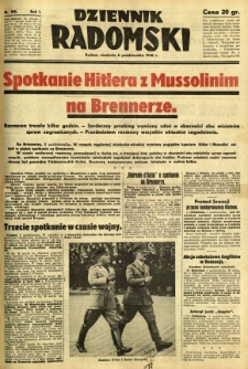 Dziennik Radomski, 1940, R. 1, nr 185
