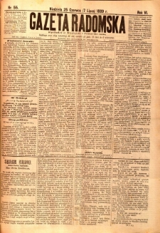 Gazeta Radomska, 1889, R. 6, nr 55