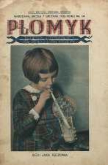 Płomyk : tygodnik ilustrowany dla dzieci i młodzieży, 1932, R. 17, nr 14