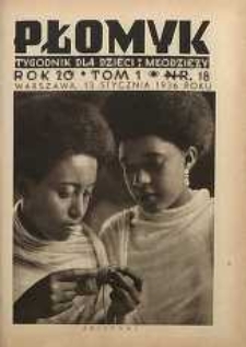 Płomyk : tygodnik dla dzieci i młodzieży, 1936, R. 20, T. 1, nr 18