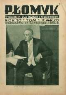 Płomyk : tygodnik dla dzieci i młodzieży, 1936, R. 20, T. 1, nr 20